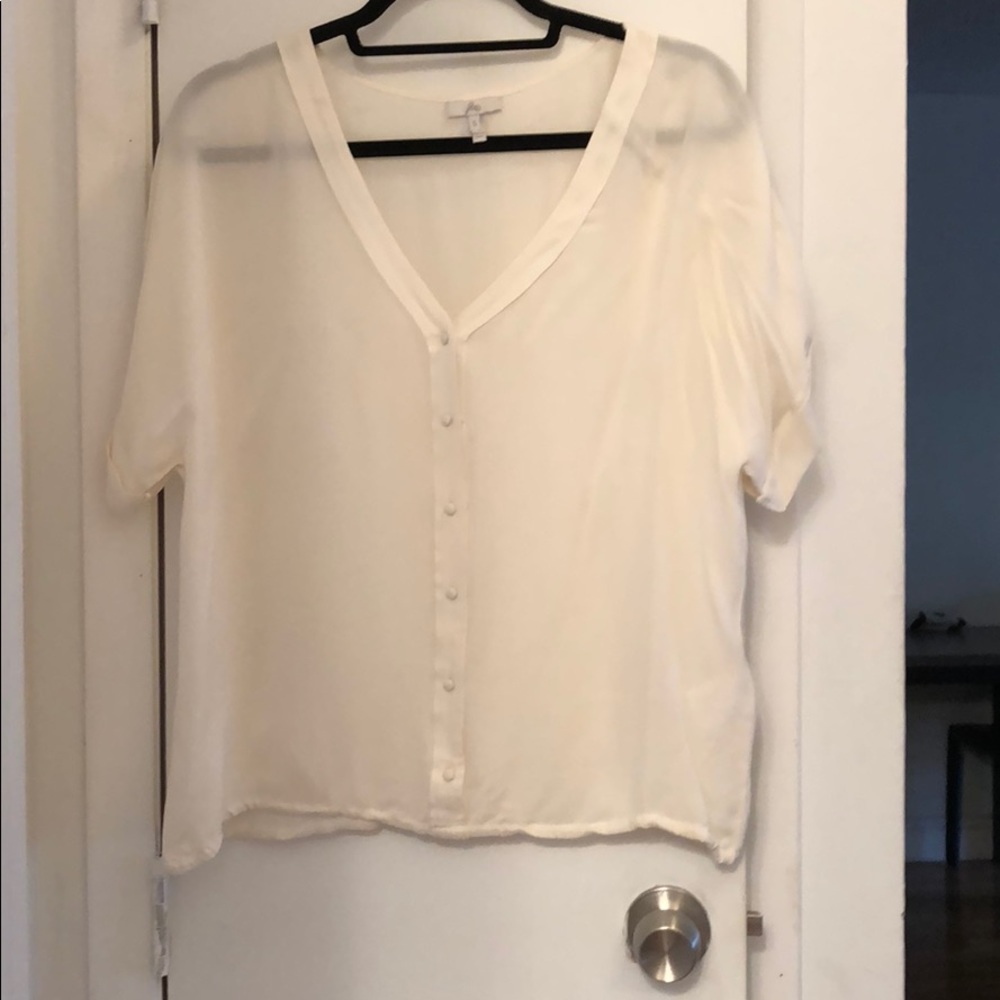 joie white blouse
